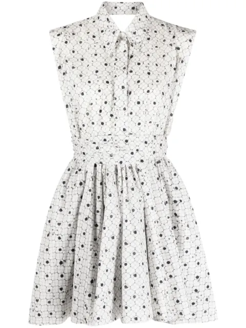 Philosophy Di Lorenzo Serafini graphic-print sleeveless dress White A04672152