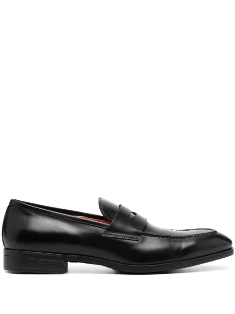 Santoni polished leather penny loafers Black MGSI14944SMABUSF
