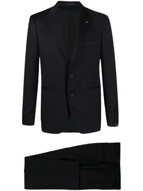 Tagliatore single-breasted virgin wool suit Blue 2FBR26A01060001