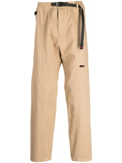 Gramicci belted straight-leg trousers Brown G105OGT