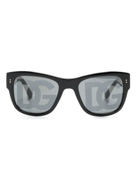 Dolce & Gabbana Eyewear Domenico logo-print tinted sunglasses Black DG4338