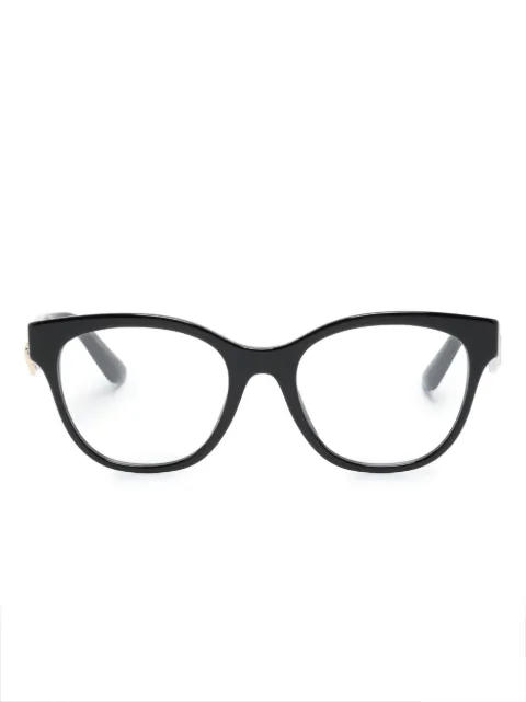 Dolce & Gabbana Eyewear DG3371 logo-plaque glasses Black DG3371
