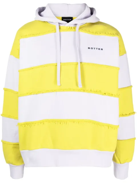 Botter striped drawstring hoodie Purple 6017AJ006