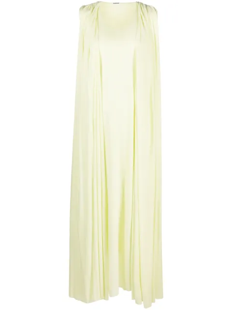 Jil Sander draped maxi dress Green J03CT0160J20041