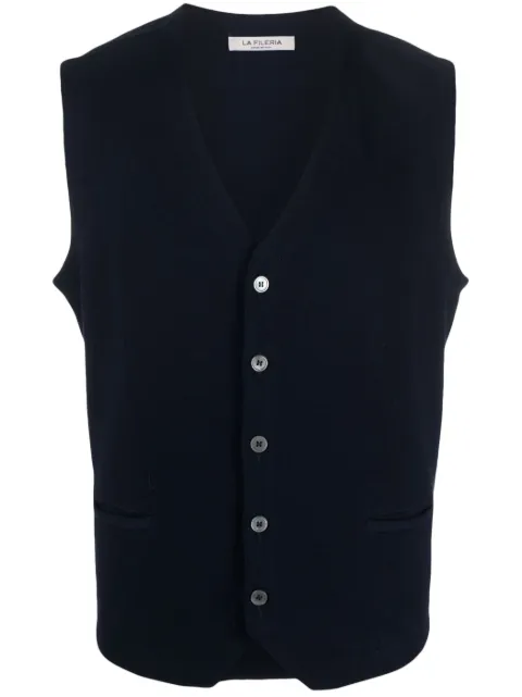 Fileria button-down cotton gilet Blue 5717120662