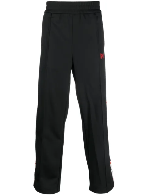 Palm Angels logo-embroidered track pants Black PMCJ019T23FAB0011025