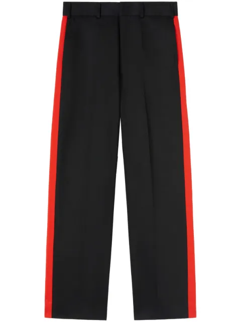 Palm Angels x Haas MoneyGram Racing stripe-detail trousers Black PMCG008T23FAB0011025