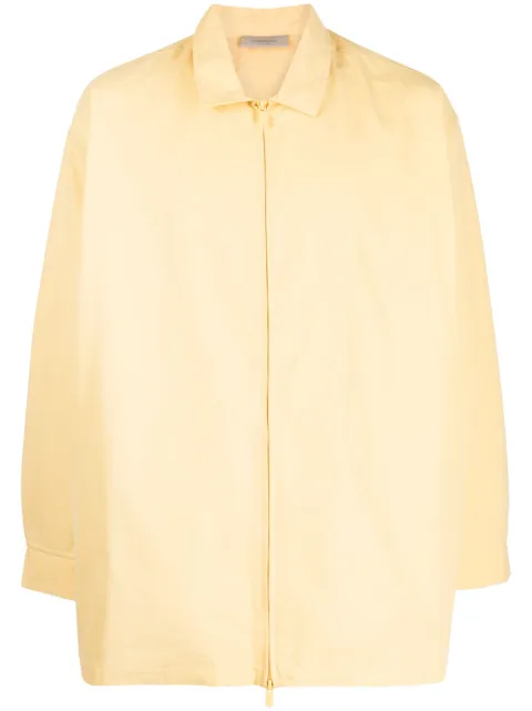 FEAR OF GOD ESSENTIALS cotton-blend lightweight jacket Yellow 202BT224192F