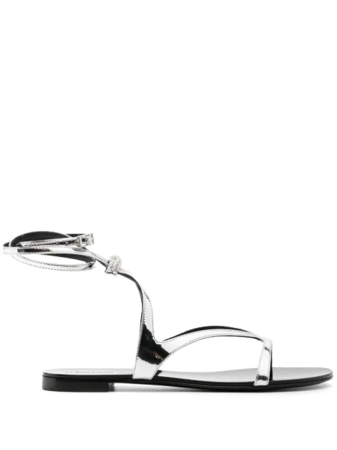 Alexandre Vauthier crystal-embellished flat sandals Silver AVE3016001