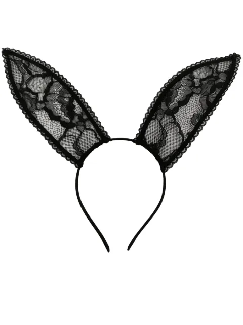 Fleur Du Mal lace bunny ears Black AC00380100
