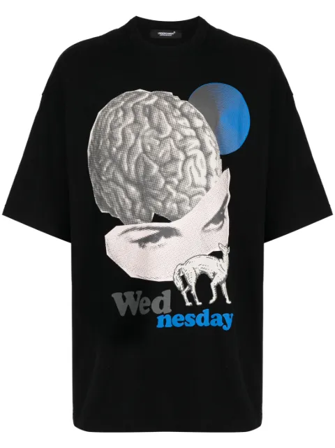 Undercover graphic-print cotton T-Shirt Black UC1C48931