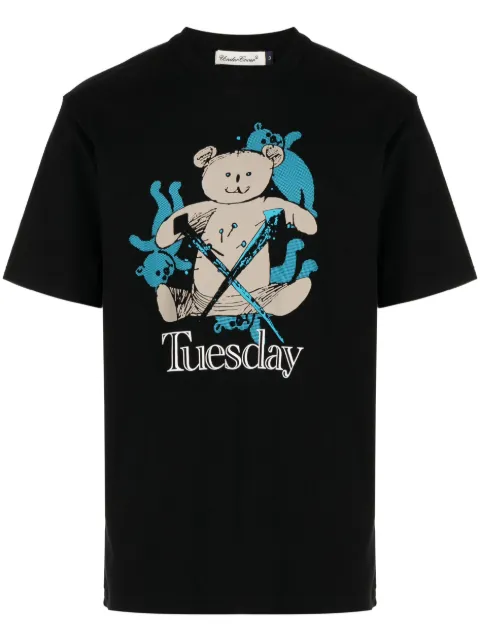 Undercover graphic-print cotton T-Shirt Black UC1C3802