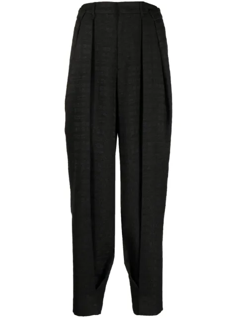 Ader Error pleated jacquard tailored trousers Black BMADSSSA0203