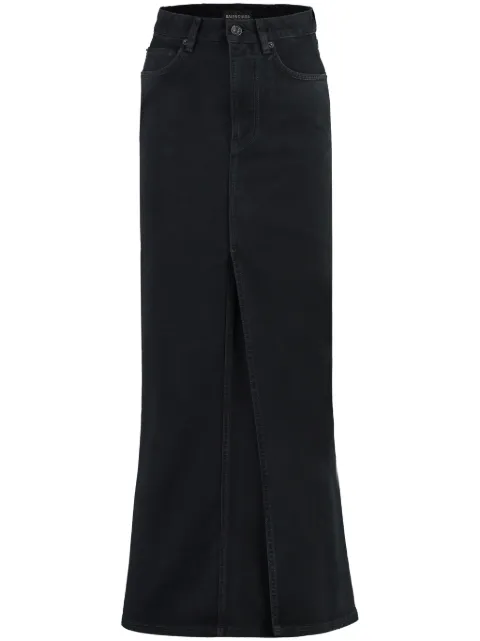 Balenciaga mid-rise denim skirt Black 744975TNW11