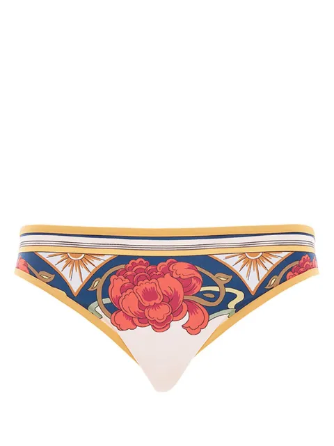 La DoubleJ tropical-print bikini bottoms Neutrals SWI0033LYC003LRT01WH04