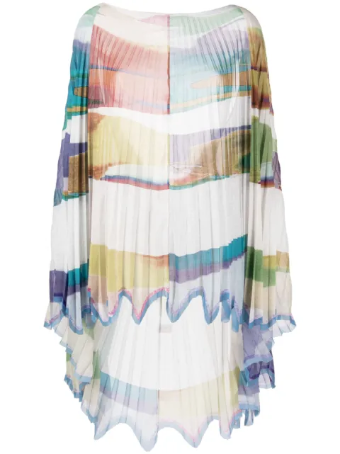 Maticevski Manifest abstract-print draped tunic Multicolour TO5122