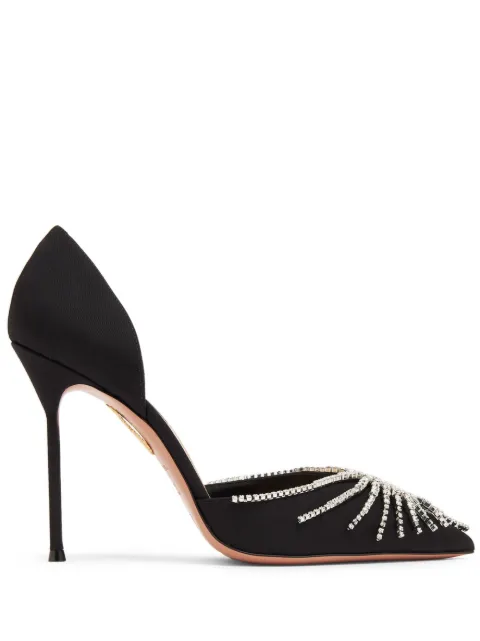 Aquazzura Sunshine 105mm pumps Black SNIHIGP0GRO000
