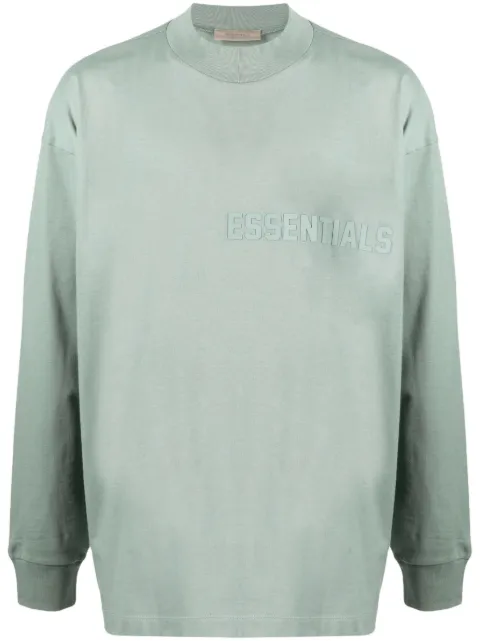 FEAR OF GOD ESSENTIALS long-sleeve cotton T-shirt Green 125BT222011F