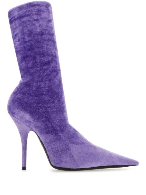 Balenciaga Knife 110mm ankle boots Purple 742881W8MA1