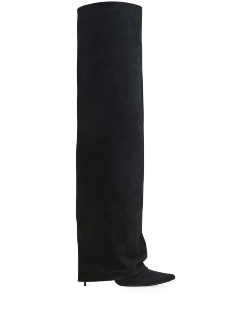 Balmain Ariel 120mm pointed-toe boots Black BN1TA897LCTA0PA