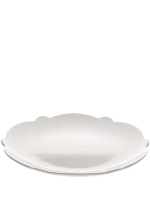 Alessi scallop-edge round plate White MW05S