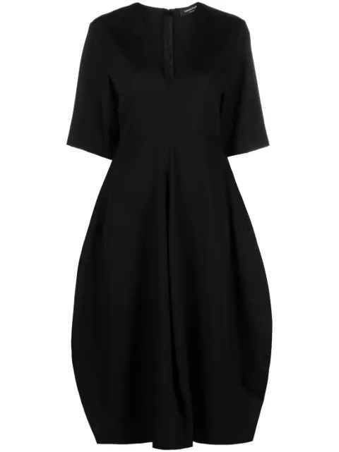 Fabiana Filippi V-neck midi dress Black ABD213F1460000D554