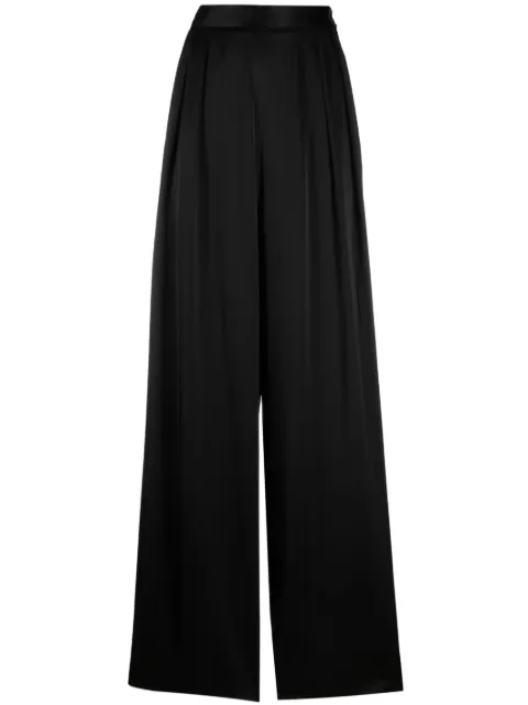 Fabiana Filippi pleat-detail palazzo trousers Black PAD223F6370000D537
