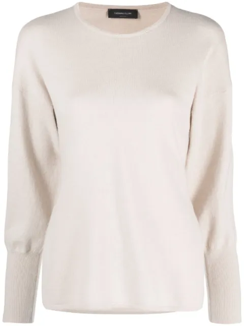 Fabiana Filippi fitted-cuffs sweater Neutrals MAD213F0180000N128