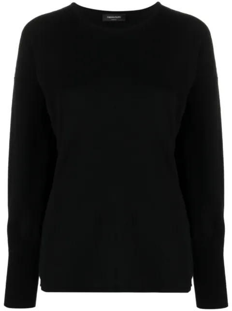 Fabiana Filippi fitted-cuffs sweater Black MAD213F0180000N128