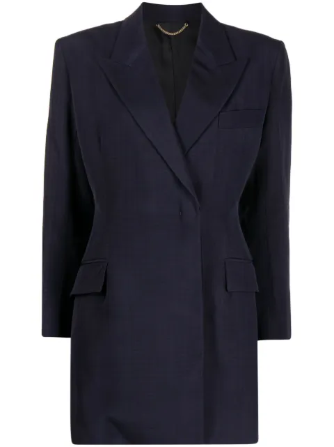 Victoria Beckham Cropped Long Sleeve shirt Blue 1223WDR004632B