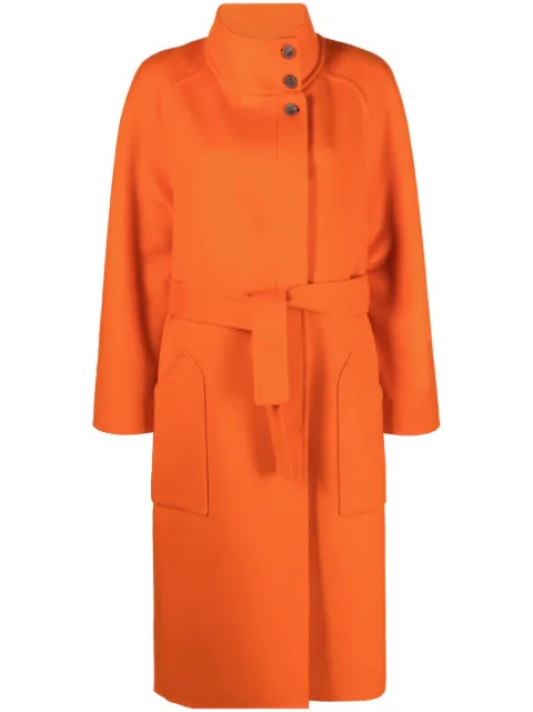 Fabiana Filippi belted single-breasted coat Orange CTD213F1840000H682