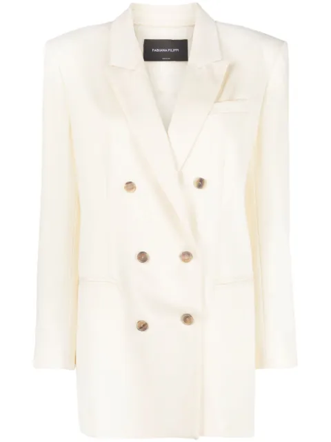 Fabiana Filippi double-breasted blazer White GCD223F5220000H784