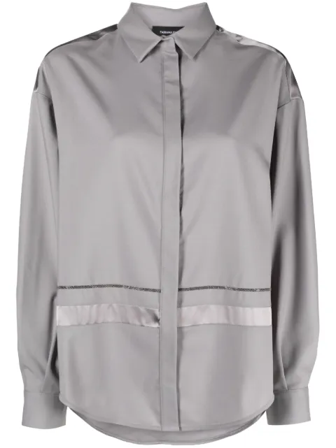 Fabiana Filippi long-sleeves merino shirt Grey CAD213F2300000H696