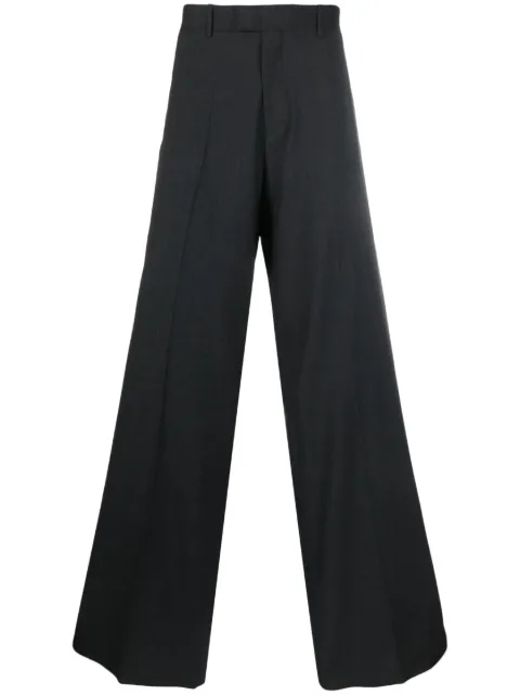 Raf Simons mid-rise wide-leg trousers Grey 231M36920002