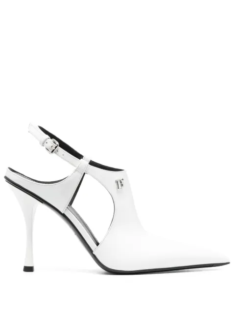 DSQUARED2 115mm slingback leather pumps White PBW001602500001
