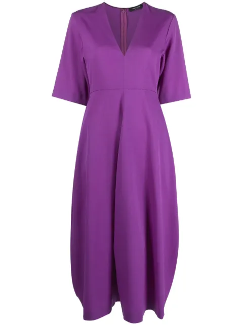 Fabiana Filippi V-neck midi dress Purple ABD213F1460000D554