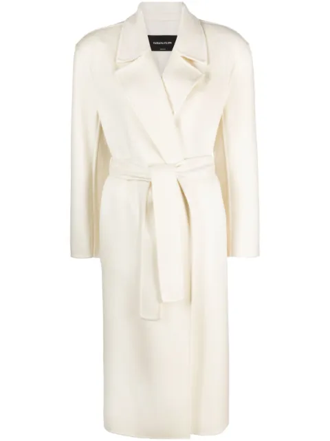 Fabiana Filippi belted-waist trench coat Neutrals CTD223F5510000H841