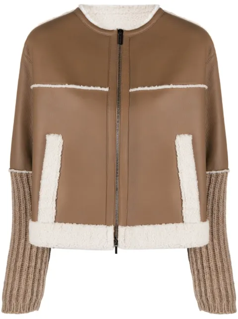 Fabiana Filippi shearling jacket Brown PLD213F2050000H691