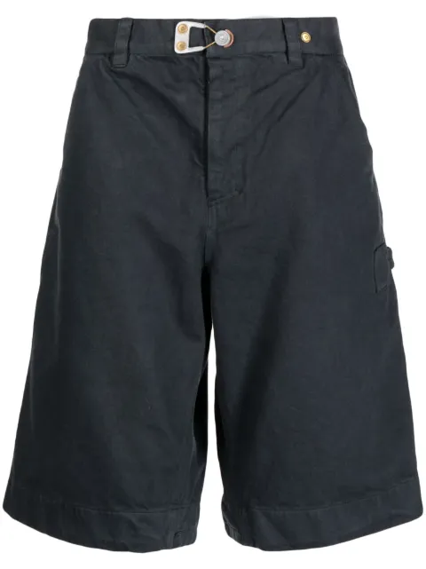 OBJECTS IV LIFE buckle-detail cotton denim shorts Grey OBJ00230402