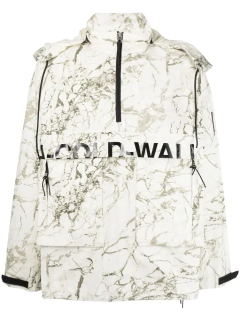 A-COLD-WALL* marble-print zip-up jacket Neutrals ACWMO158