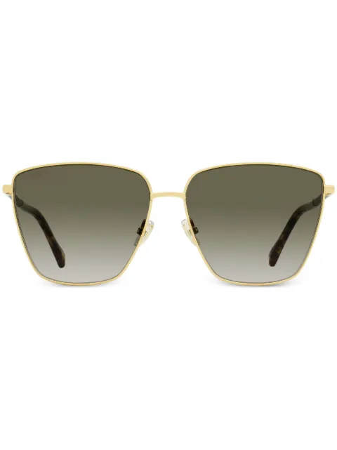 Jimmy Choo Eyewear Lavi oversize-frame sunglasses Gold LAVI