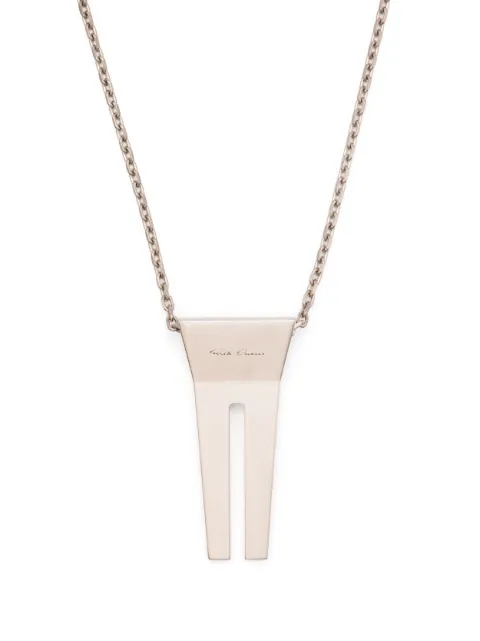 Rick Owens open-trunk pendant necklace Metallic RJ0000024MMT
