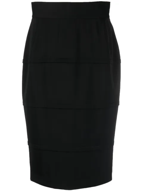 Dolce & Gabbana Pre-Owned 1990s high-waist pencil skirt Black DOG250P