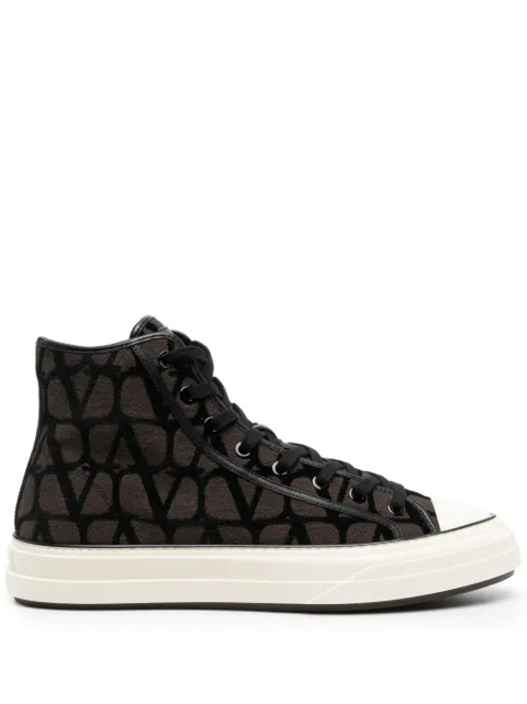 Valentino Garavani Tootaloop logo-print hi-top sneakers Black YS0H01RWC
