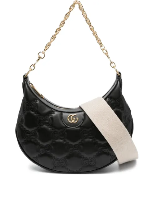 Gucci small GG Matelasse shoulder bag Black 739709UM8HG1046