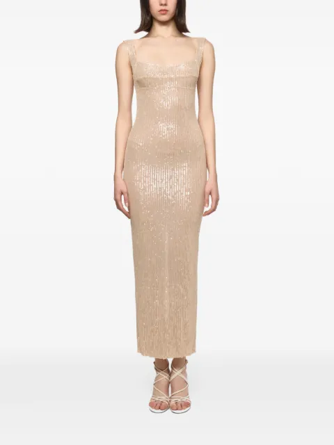 Atu Body Couture sequin-embellished midi dress Neutrals AT23250