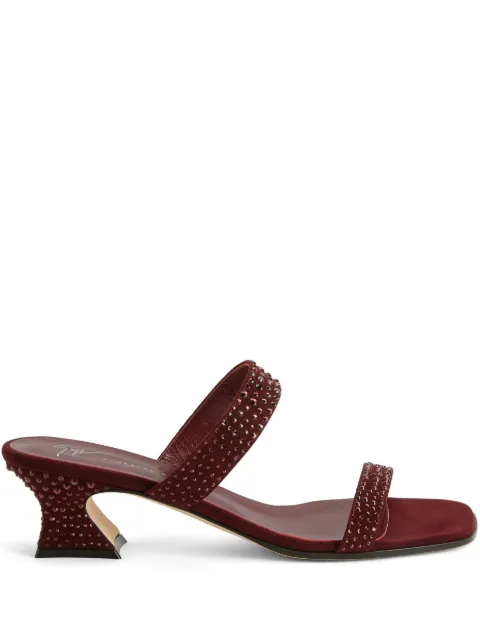 Giuseppe Zanotti Aude Strass 45mm rhinestone sandals Red I300003001