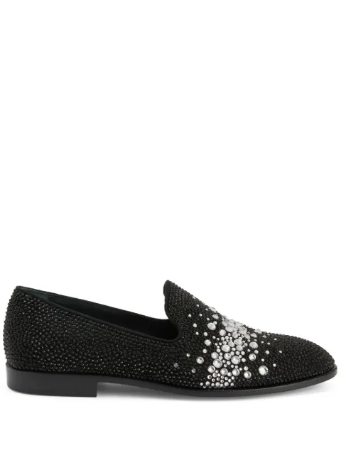 Giuseppe Zanotti Marthinique rhinestone-embellished loafers Black IU30011001