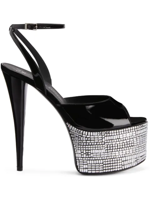 Giuseppe Zanotti 150mm GZ Aida platform sandals Black I300024001