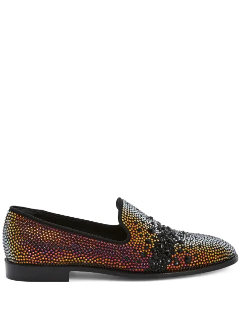 Giuseppe Zanotti Marthinique crystal-embellished loafers Black IU30011003